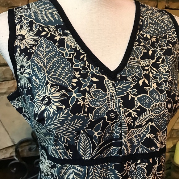 NWOT Petite Eddie Bauer Floral Sleeveless Dress 8 - Picture 4 of 8